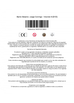 Barrio Sésamo: Juega Conmigo - Volumen 8 [DVD]