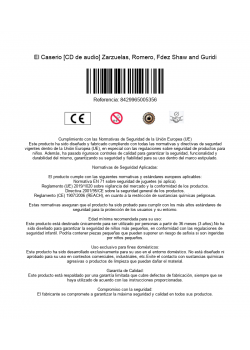El Caserio [CD de audio] Zarzuelas, Romero, Fdez Shaw and Guridi