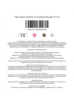 Figura Gizmo Gremlins con Accesorio Articulada 13 cms
