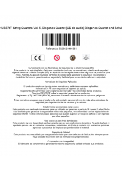 SCHUBERT: String Quartets Vol. 5, Diogenes Quartet [CD de audio] Diogenes Quartet and Schubert