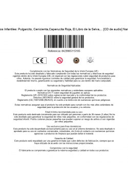 Cuentos Infantiles: Pulgarcito, Cenicienta,Caperucita Roja, El Libro de la Selva,... [CD de audio] Narración