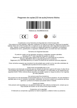 Pregonero de coplas [CD de audio] Antonio Molina