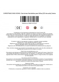 CHRISTMAS SiNG SONG: Canciones Navideñas para Niños [CD de audio] Varios