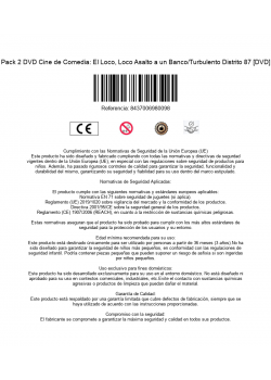 Pack 2 DVD Cine de Comedia: El Loco, Loco Asalto a un Banco/Turbulento Distrito 87 [DVD]